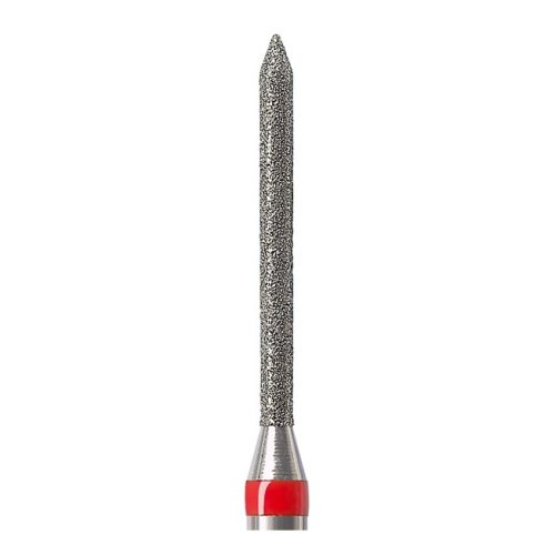 886-010F-FG Бор алмазный NTI Цилиндр остроконечный D1мм / Мелкое зерно(Красный)