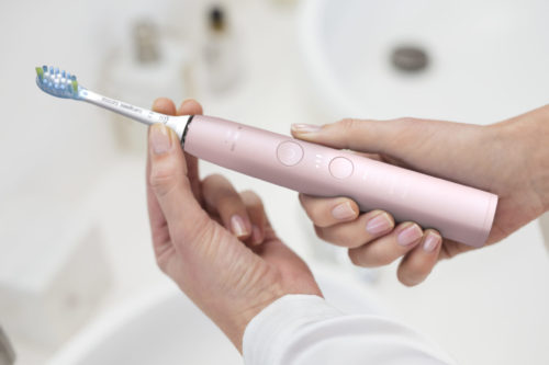 Электрическая зубная щетка с приложением Philips Sonicare DiamondClean 9000 HX9911 (розовый цвет)