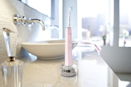 Электрическая зубная щетка с приложением  Philips Sonicare DiamondClean 9000 HX9911 (белый цвет)