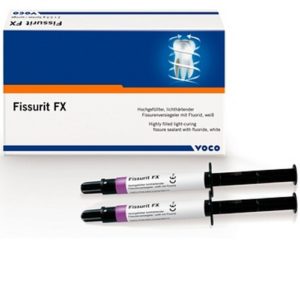 Fissurit FX / Фиссурит ФХ  (2шпр. х 2,5 гр) VOCO светоотверждаемый композит для запечат. фиссур
