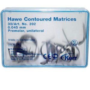 Hawe Contoured матрицы анатомической формы из нерж. стали  0,045мм 30шт. Kerr