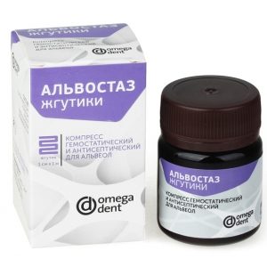 Альвостаз (жгутики) - компресс гемостатический и антистатический 1смх1м (30шт)