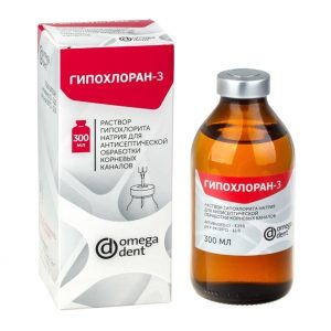Гипохлоран-3 (Гипохлорит натрия) 3,25% 300мл Омега