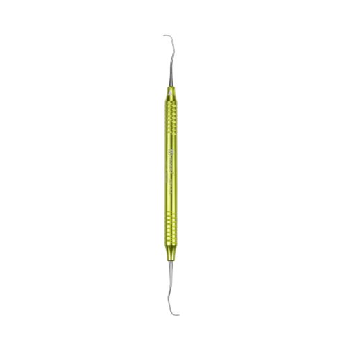 Кюрета Грейси 1-2, алюминиевая ручка, желтая, Medesy 625/1-2.AL
