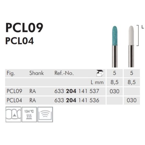 PCL04 030 RA 204 полир для профилактики (5шт) Meisinger (Майзингер) Средний