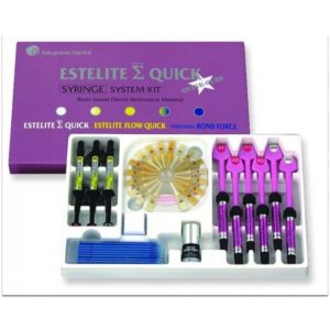 Estelite Sigma Quick System Kit / Эстелайт Сигма Квик Набор  9 шпр. (6 х 3.8 г+3 х 1.8 г+5 мл бонд) Tokuyama Dental
