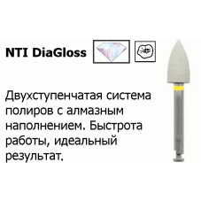 DiaGloss Полиры для композитов (Двухшаговая система) NTI(Германия) / Каучук/Алмаз/ для углового наконечника RA