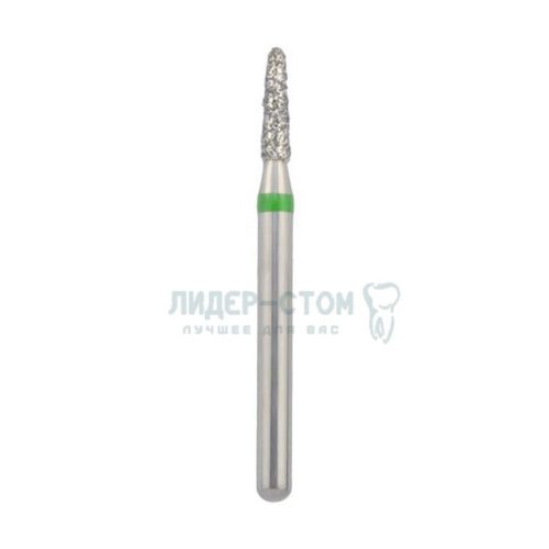 876K-012C-FG Бор алмазный NTI Торпеда коническая D1,2мм / Грубый(Зеленый)