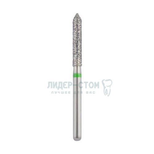 886-018C-FG Бор алмазный NTI Цилиндр остроконечный D1,8мм / Грубый(Зеленый)