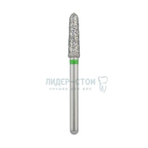 878K-021C-FG Бор алмазный NTI Торпеда коническая D2,1мм / Грубый(Зеленый)