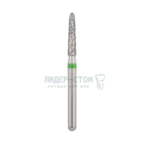 878K-016C-FG Бор алмазный NTI Торпеда коническая D1,6мм / Грубый(Зеленый)