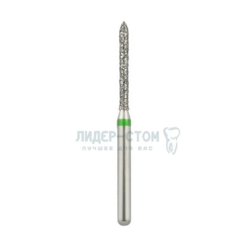 886-012C-FG Бор алмазный NTI Цилиндр остроконечный D1,2мм / Грубый(Зеленый)