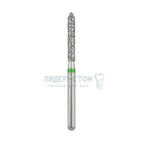 886-016C-FG Бор алмазный NTI Цилиндр остроконечный D1,6мм / Грубый(Зеленый)