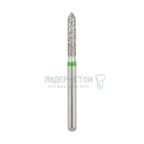 885-016C-FG Бор алмазный NTI Цилиндр остроконечный D1,6мм / Грубый(Зеленый)