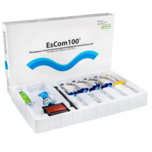 EsCom 100 Kit / ЭсКом 100 Кит набор малый (5шпр. х 4гр) Spident универсальный наногибридный композит