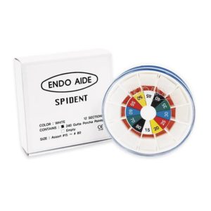 Endo Aid Гуттаперчевые штифты Spident, 02, ассорти № 15-80 (240 шт.) цветокодированные