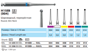 H1SEB [Шар на длинной ножке для Эндодонтии] NTI(Германия)