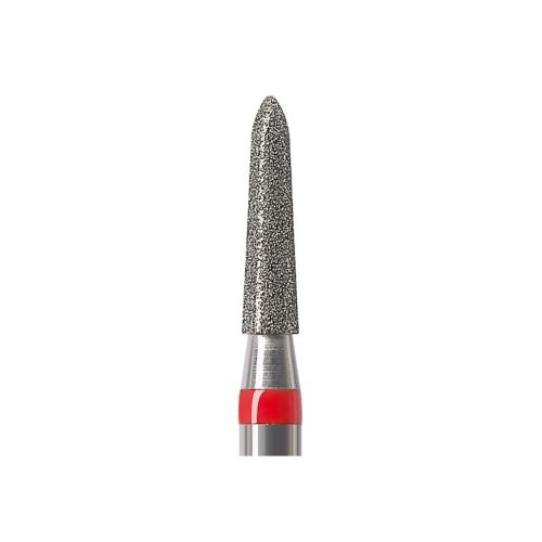 877K-014F-FG Бор алмазный NTI Торпеда коническая D1,4мм / Мелкое зерно(Красный)