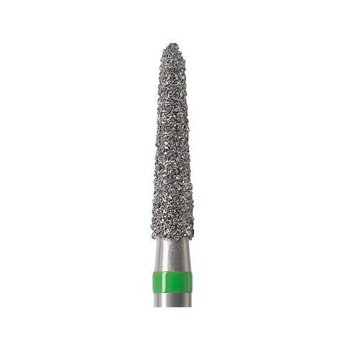 878K-016C-FGM Бор алмазный NTI Торпеда коническая D1,6мм / Грубый(Зеленый)