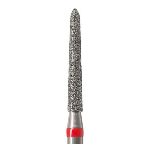 879K-016F-FG Бор алмазный NTI Торпеда коническая D1,6мм / Мелкое зерно(Красный)