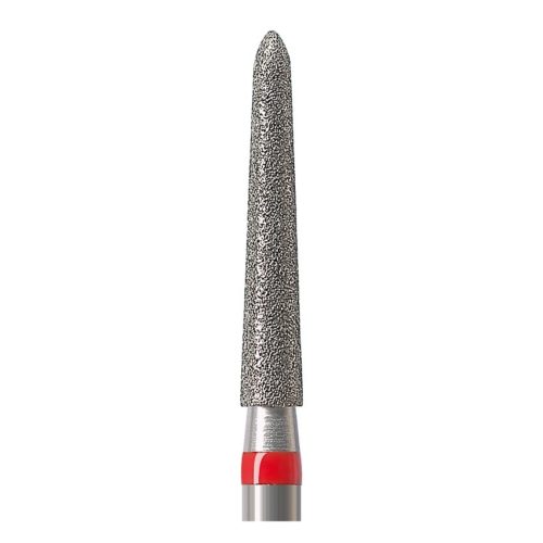 879K-018F-FG Бор алмазный NTI Торпеда коническая D1,8мм / Мелкое зерно(Красный)